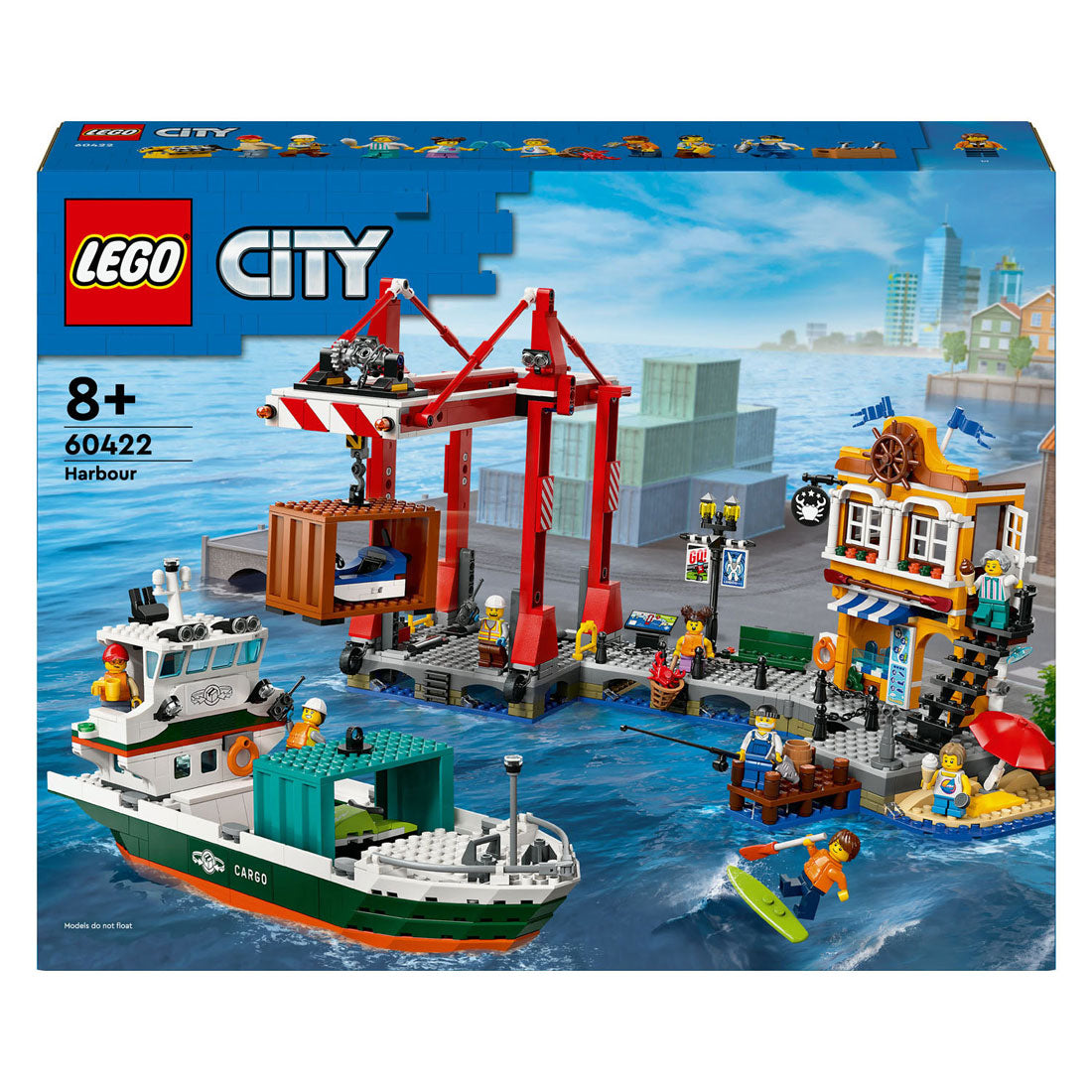 Lego Lego City 60422 Hafen mit Frachtschiff