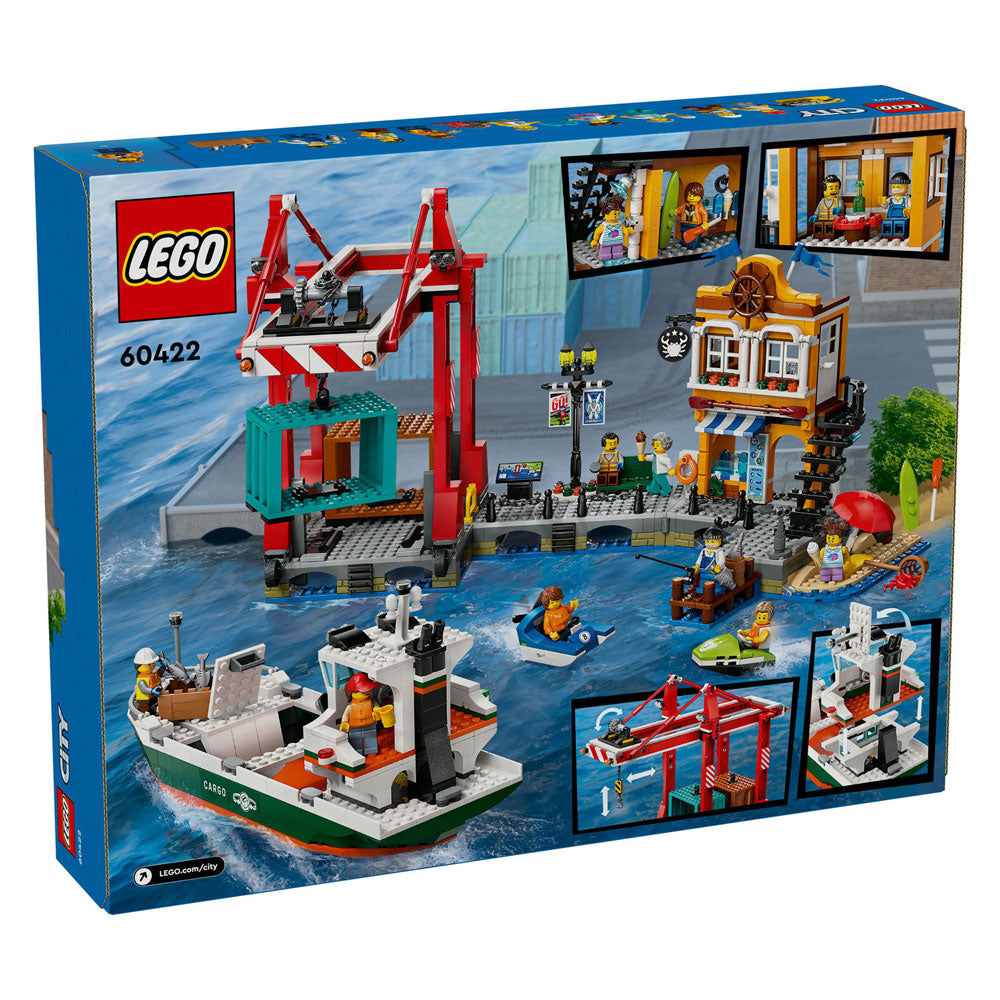 Lego Lego City 60422 Hafen mit Frachtschiff