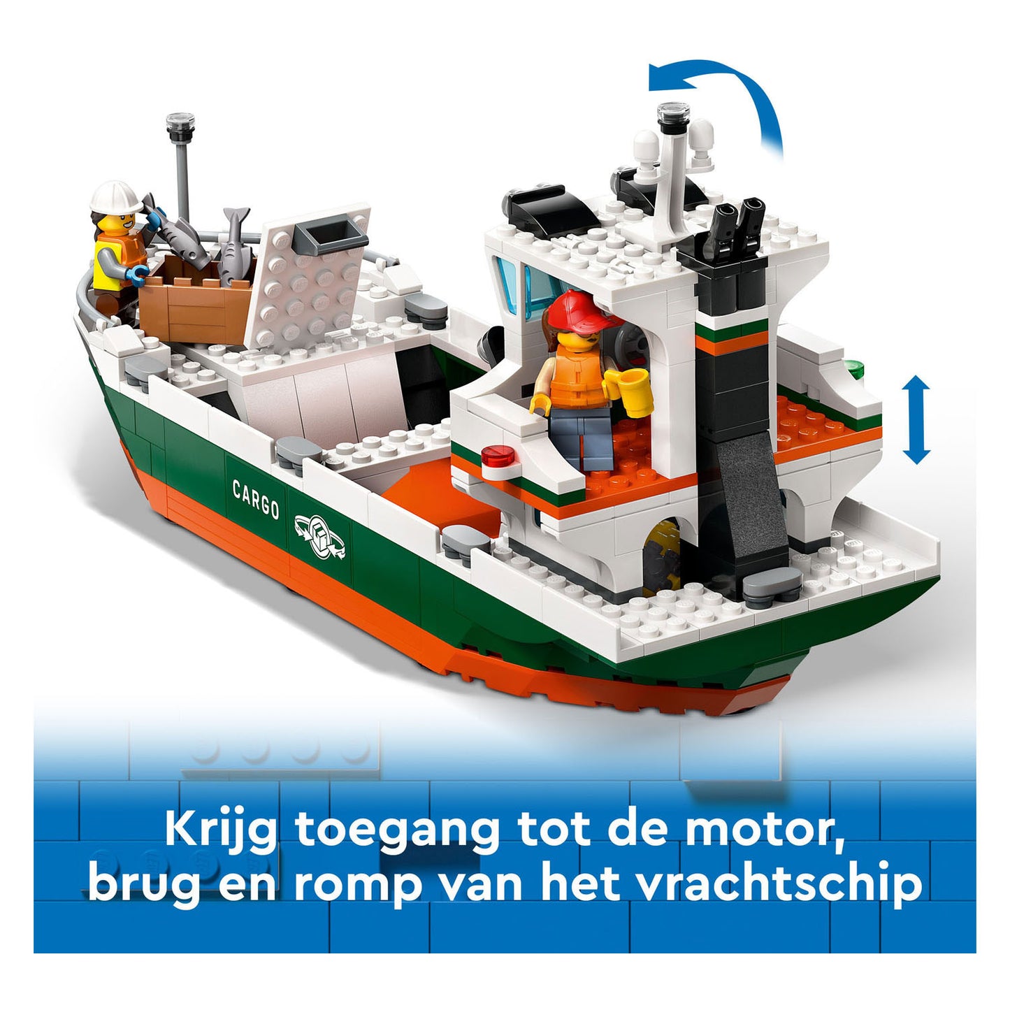 Lego Lego City 60422 Hafen mit Frachtschiff
