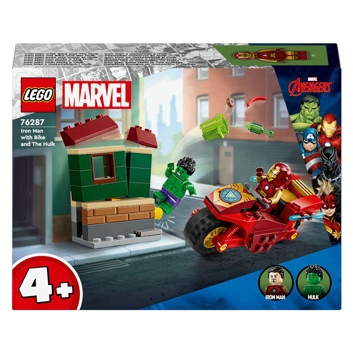 Lego Lego Super Heroes 76287 Iron Man mit Motor und De Hulk