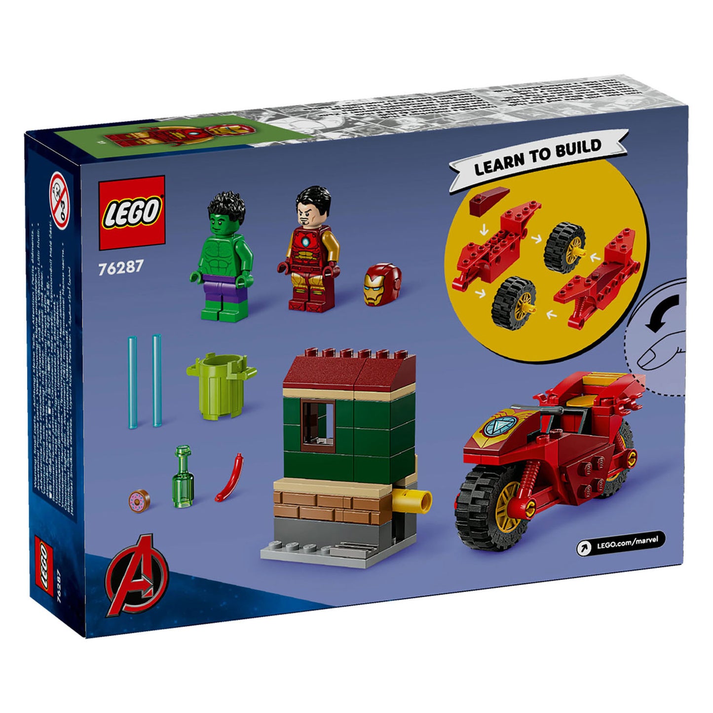 Lego Lego Super Heroes 76287 Iron Man mit Motor und De Hulk