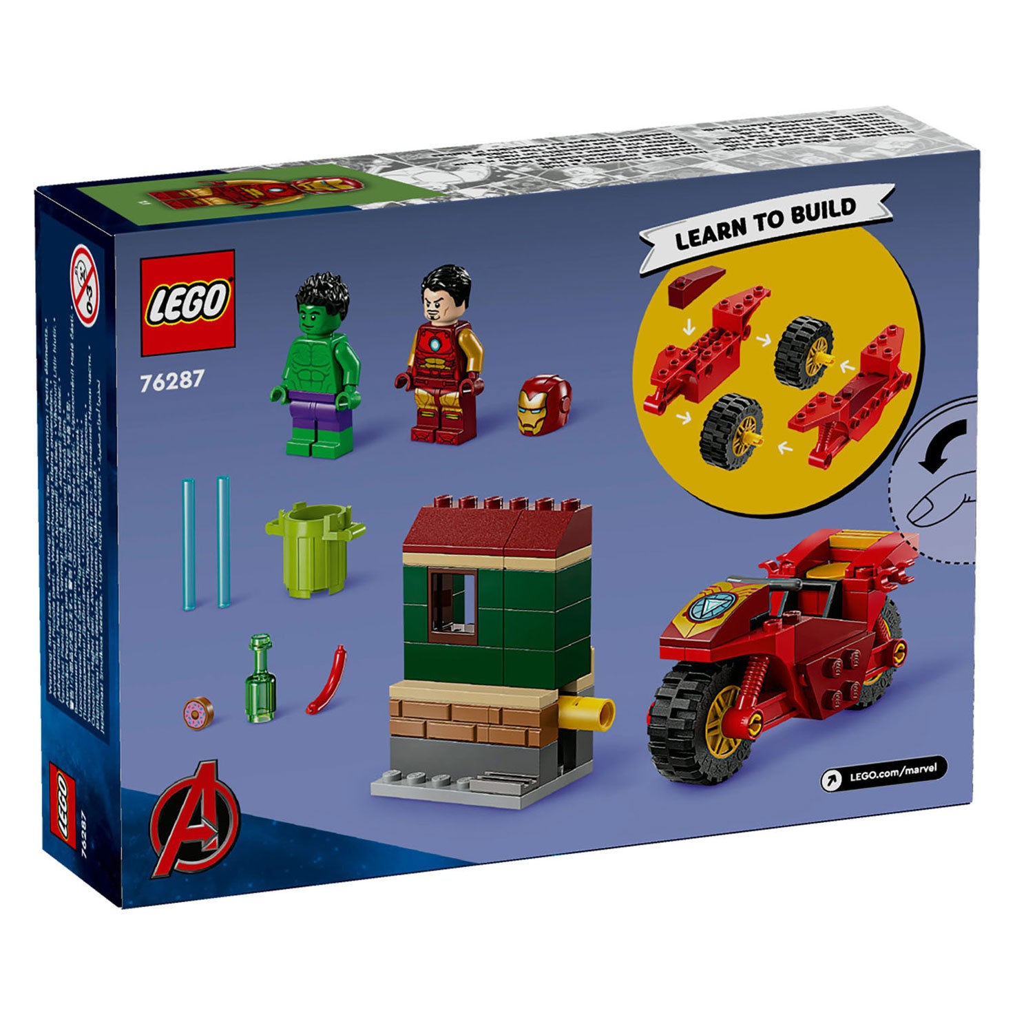 Lego Lego Super Heroes 76287 Iron Man mit Motor und De Hulk