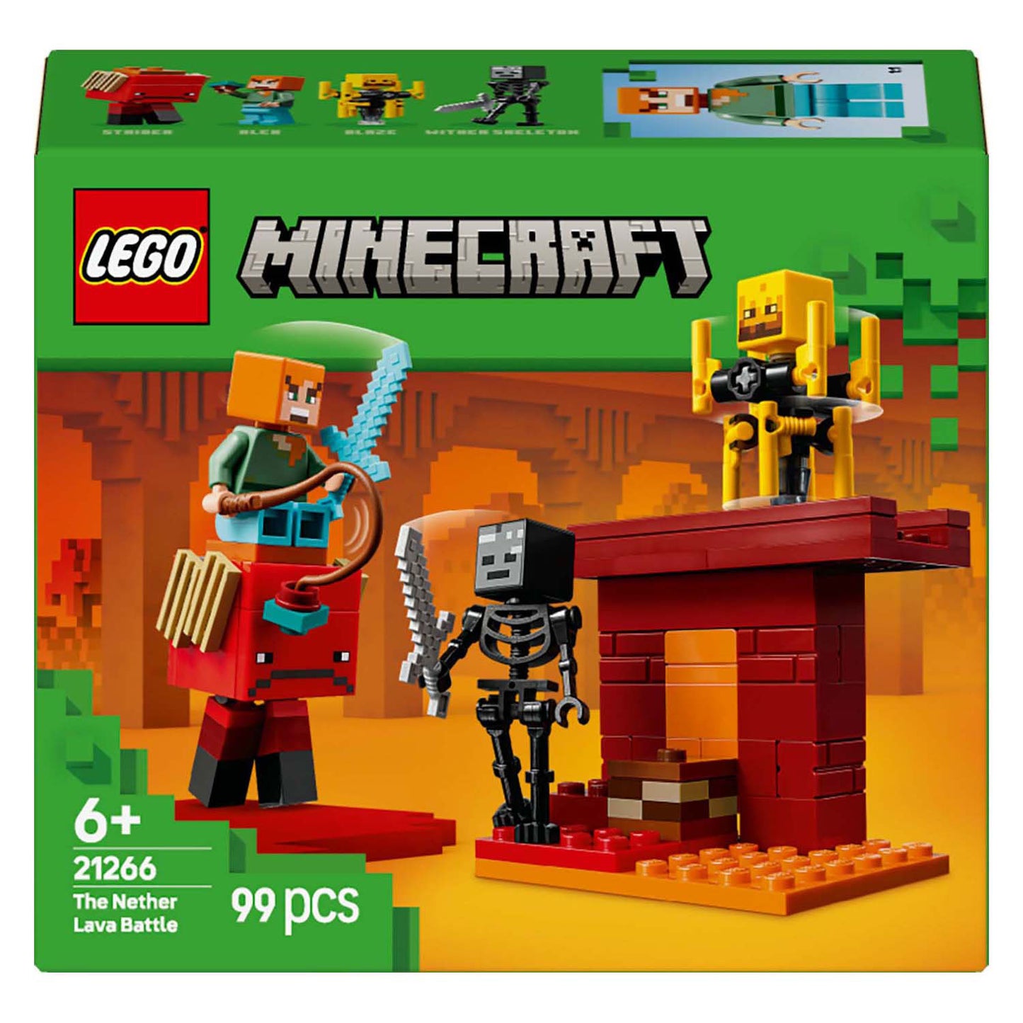 LEGO LEGO Minecraft 21266 Die Lava reitet im Nether