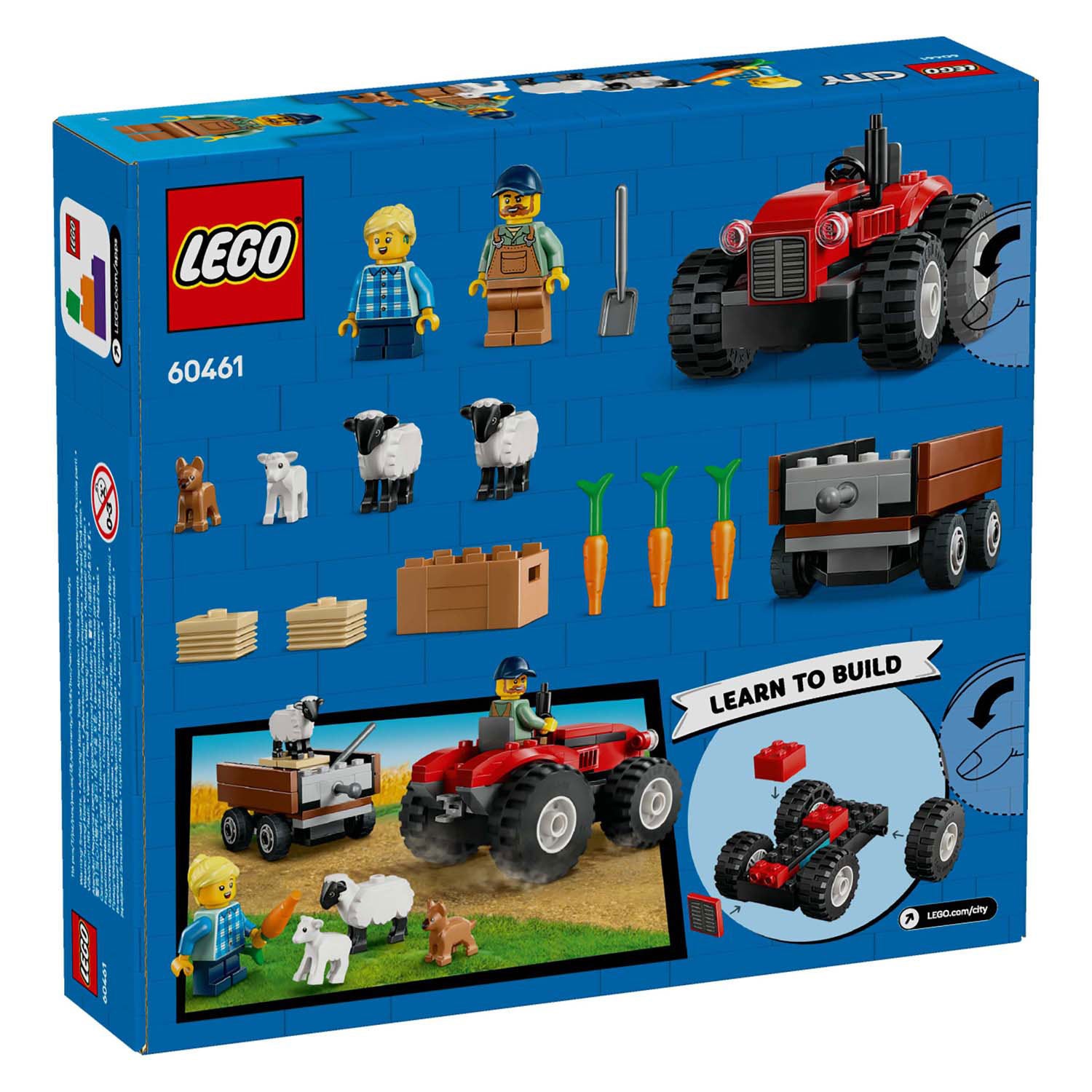Lego Lego City 60461 Roter Traktor mit Anhänger und Schafen