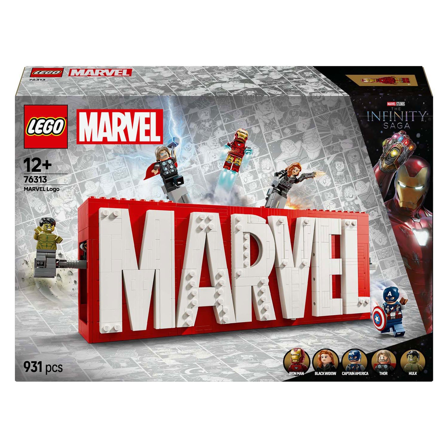 Lego Lego Super Heroes 76313 Logo und Minifiguren