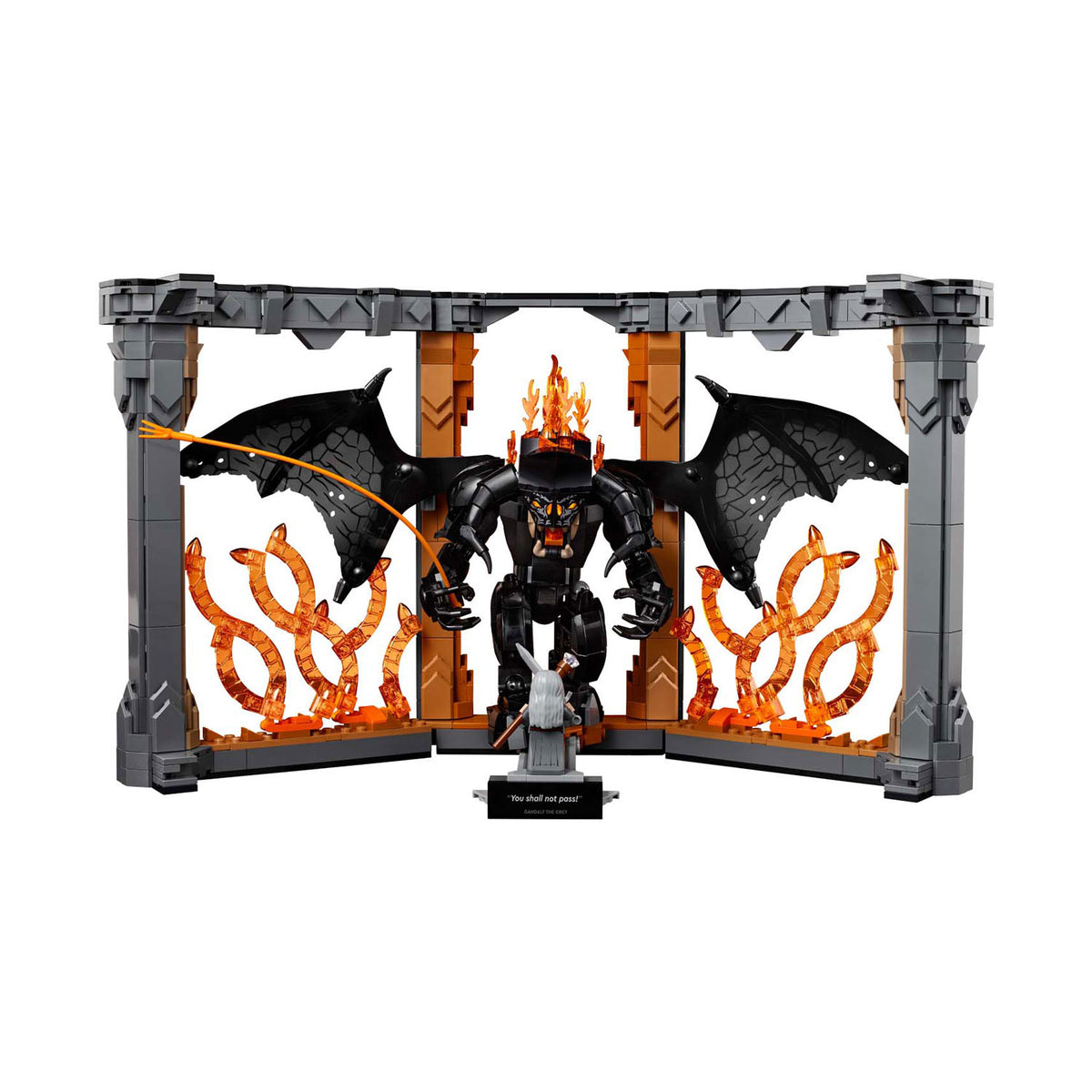 Lego -Ikonen 10367 Buch Stond der Herr der Ringe Balrog