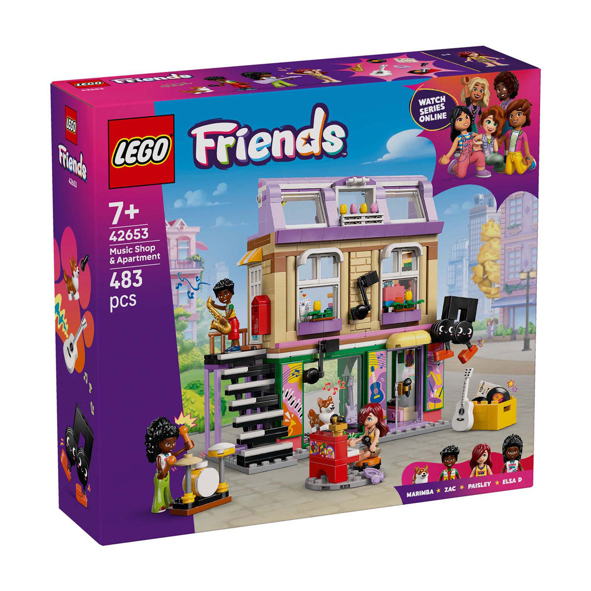 LEGO 42653 Freunde Musik Shop und Wohnung