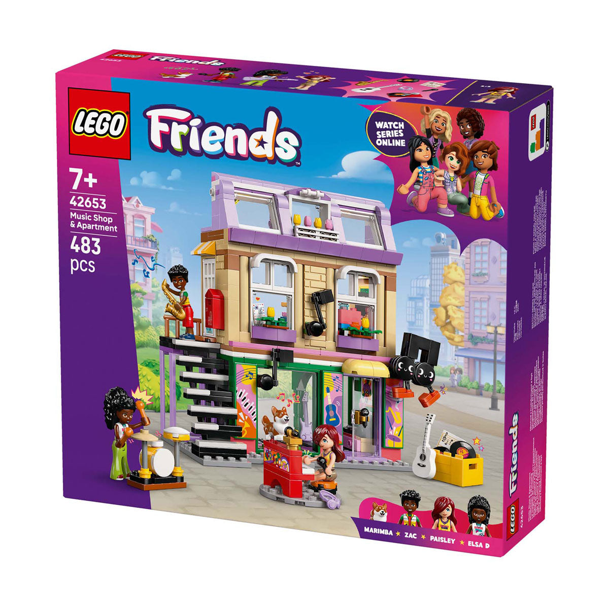 LEGO 42653 Freunde Musik Shop und Wohnung