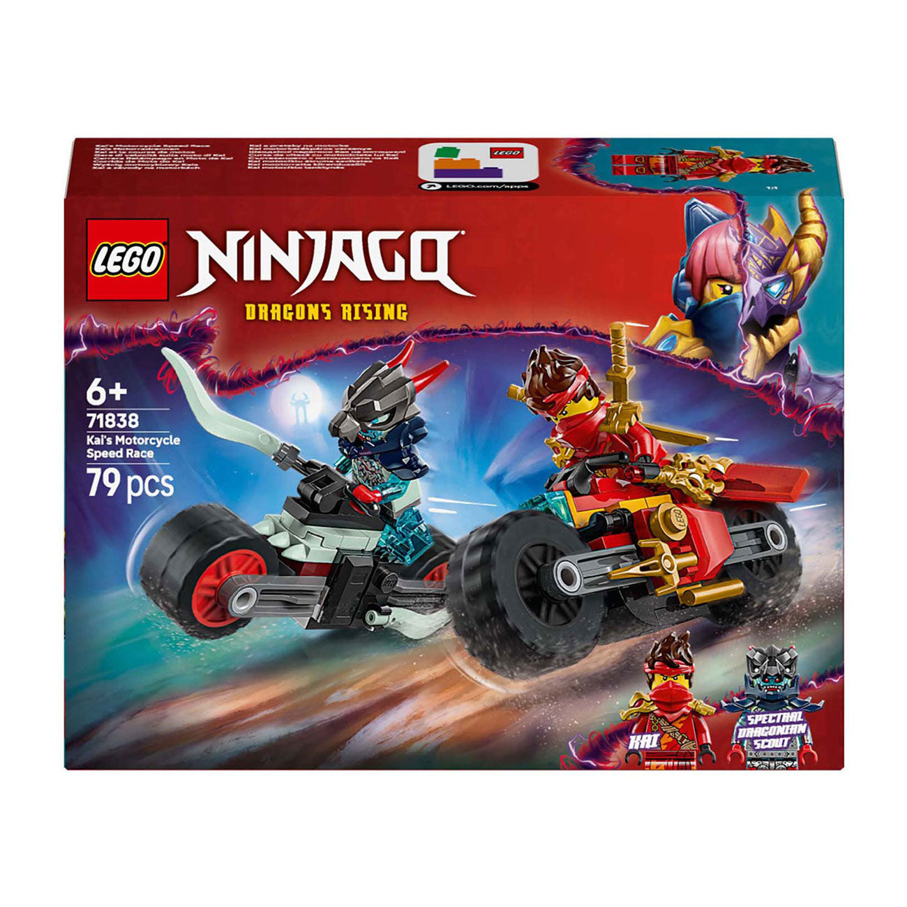LEGO 71838 Ninjago Kai's Motorrennen
