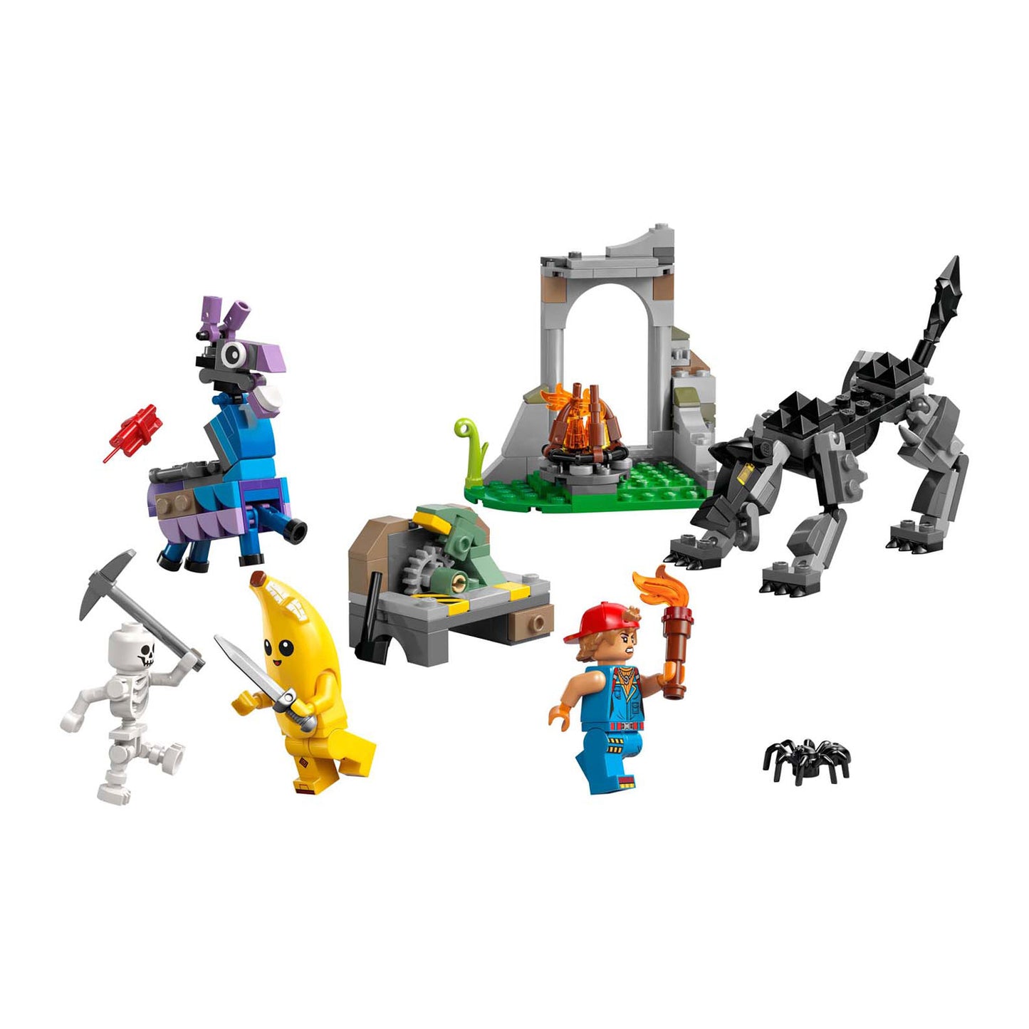 LEGO 77075 Fortnite Peely und Sparkplugs Camp