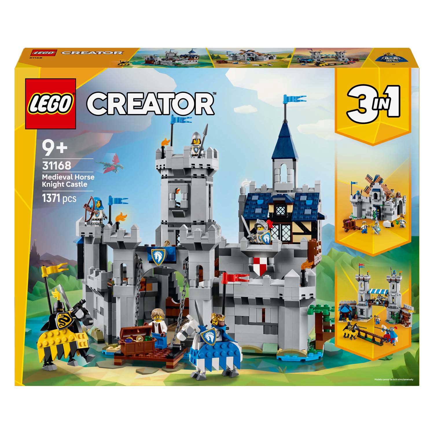 LEGO Creator 31168 mittelalterliches Schloss mit Rittern zu Pferd