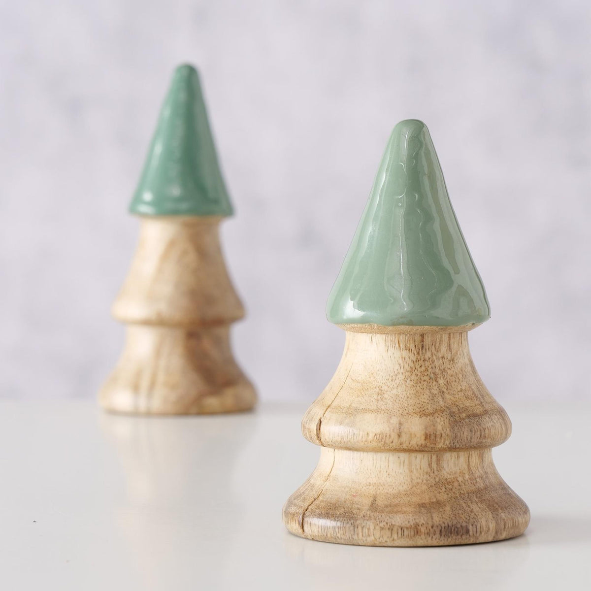 Boltze Home Weihnachtsbäume Holz 2er Set H11 und H13