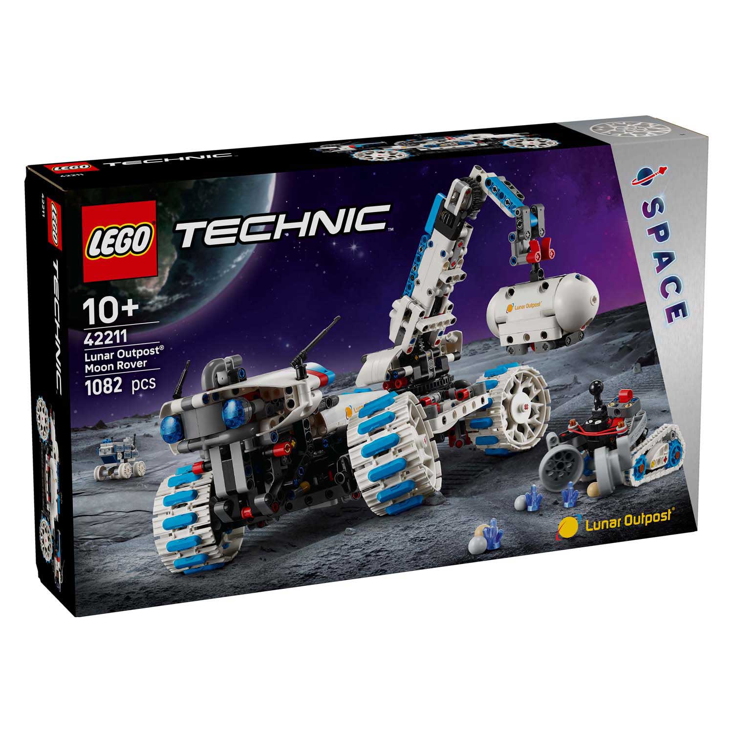 LEGO Technic 42211 Mond Außenposten Maanrover Raumfahrzeug