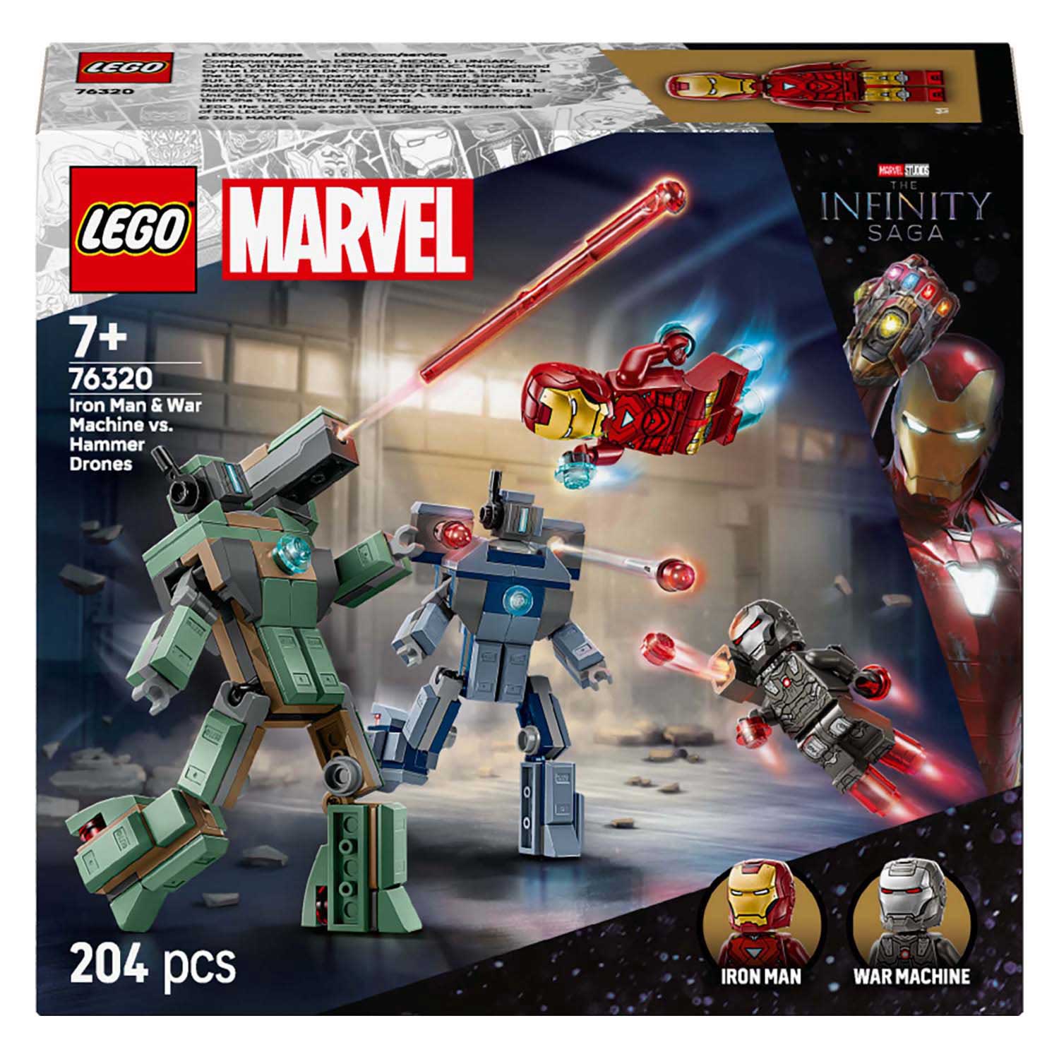 Lego Super Heroes Marvel 76320 Iron Man und War Machine gegen Hammer Spendes