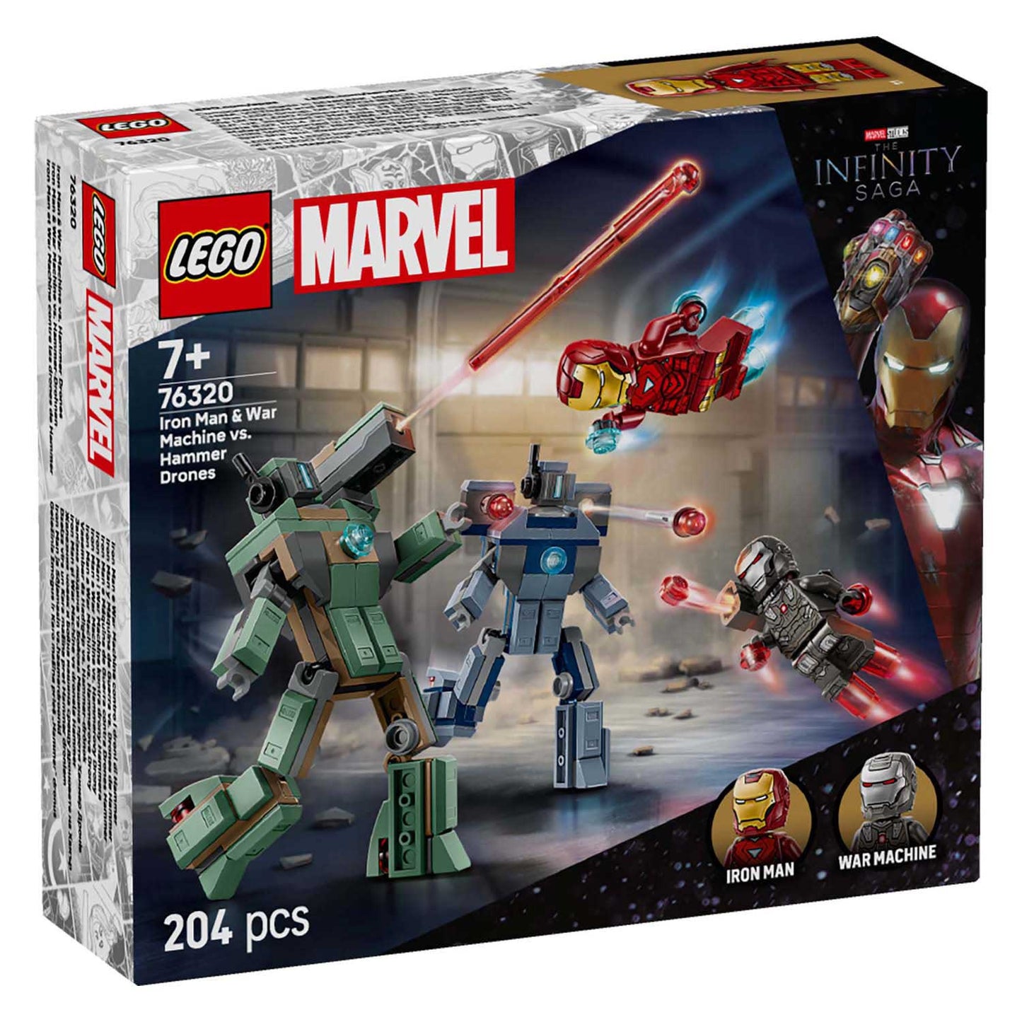 Lego Super Heroes Marvel 76320 Iron Man und War Machine gegen Hammer Spendes