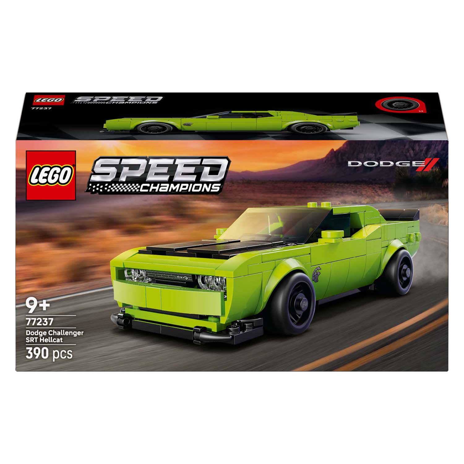 Lego Speed ​​Champions 77237 Dodge Challenger SRT Hellcat Sportwagen