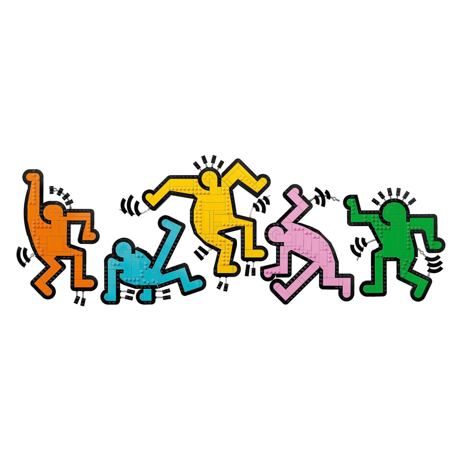Lego Art 31216 Keith Haring Dancing Figuren