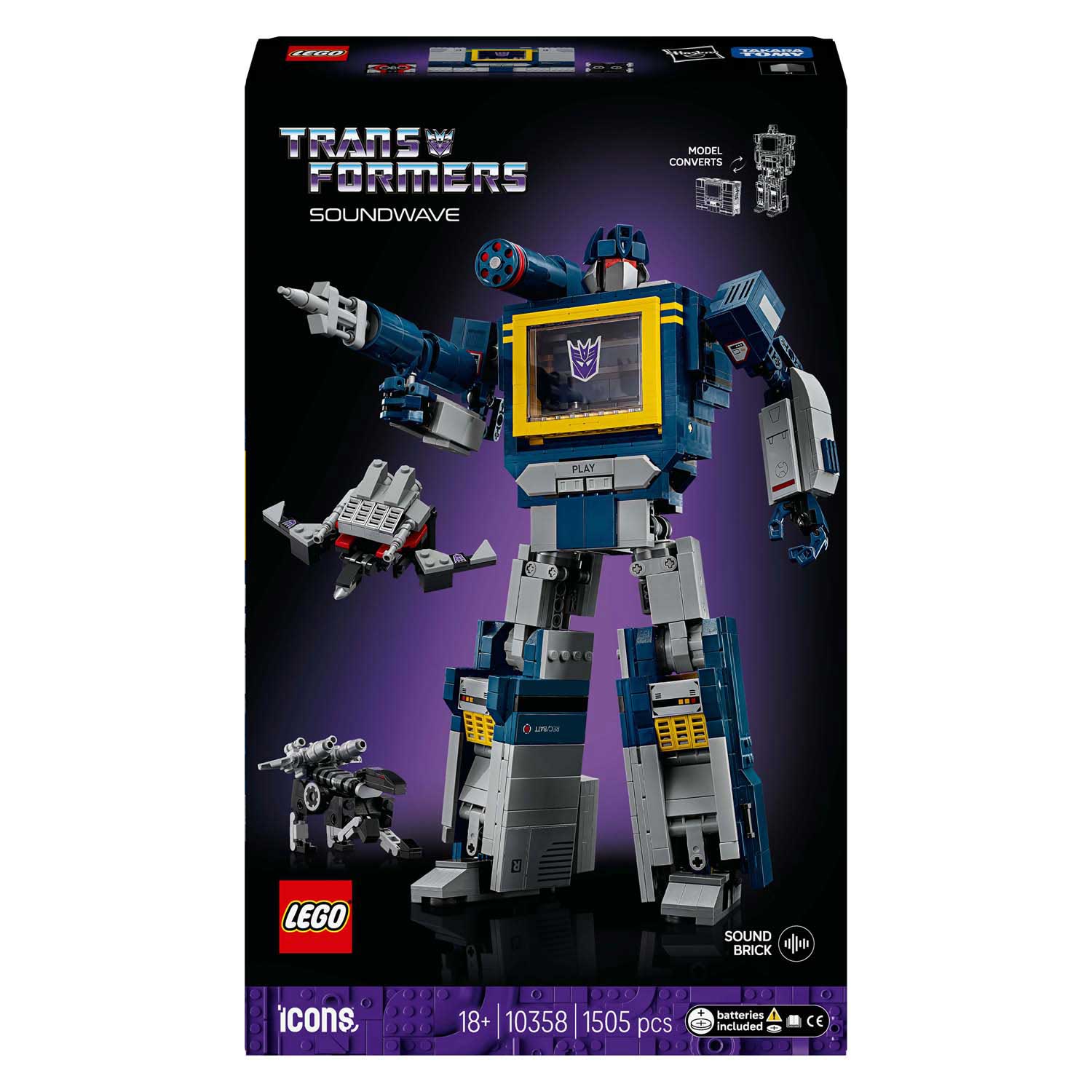 Lego Icons 10358 Transformers Soundwave