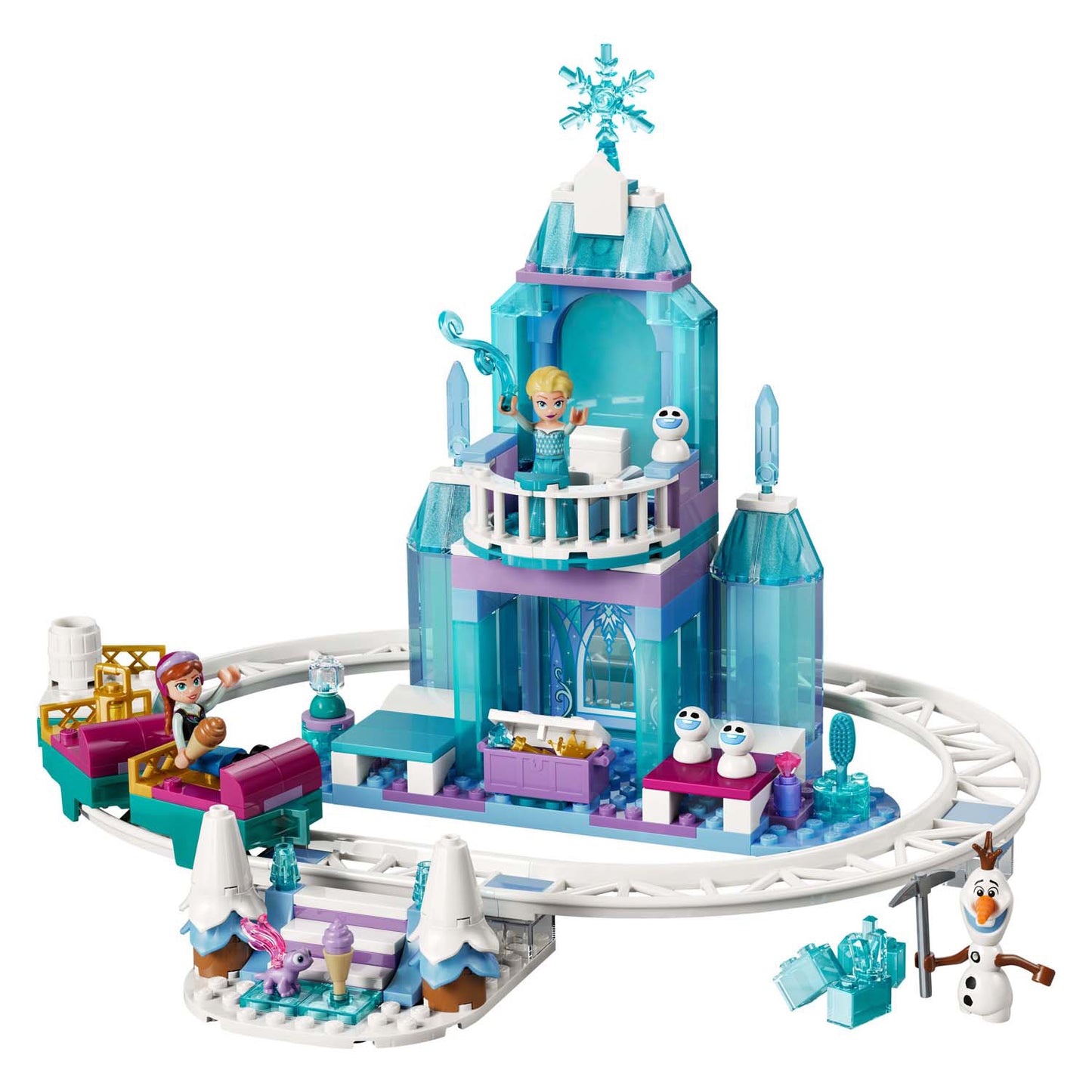 Lego Disney Princess 43281 Elsas Eisschloss und Schneefahrt