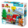 Lego Duplo Town 10473 Feuerwehrauto mit Schlauch und Feuerwehrmann