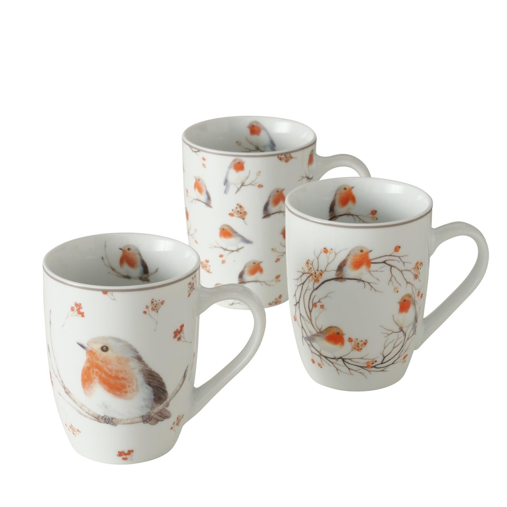 Boltze Home Tasse Ruby Robin 330ml Porzellan