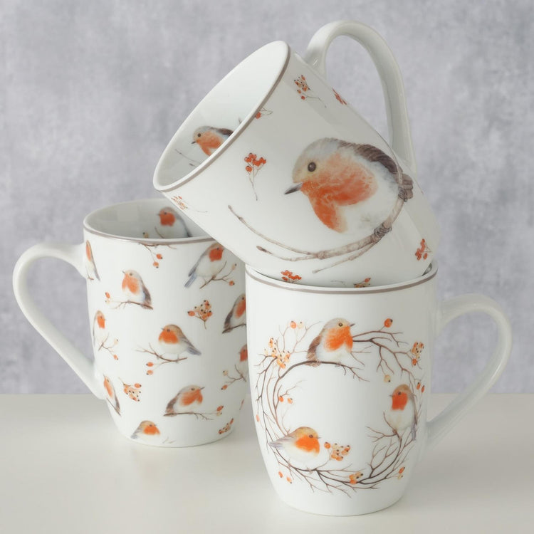 Boltze Home Tasse Ruby Robin 330ml Porzellan