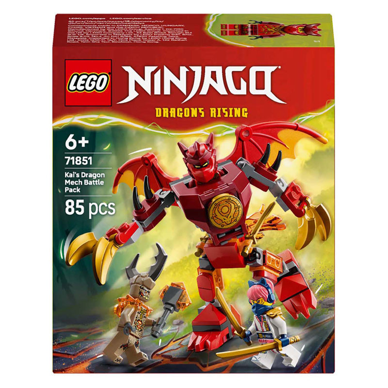 Lego Ninjago 71851 Kais Drachen-Mech-Kampfpaket | 2 Stk