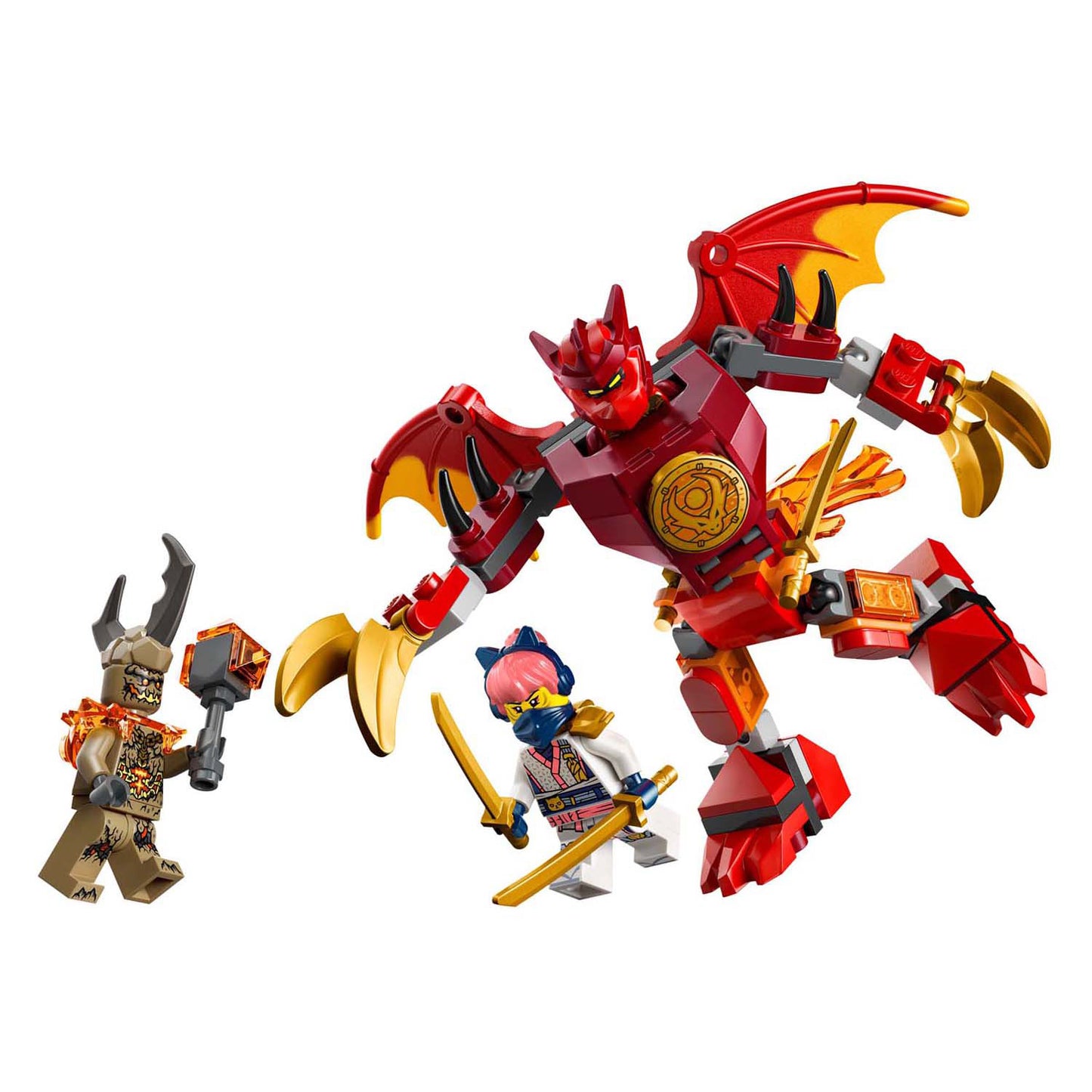Lego Ninjago 71851 Kais Drachen-Mech-Kampfpaket | 2 Stk
