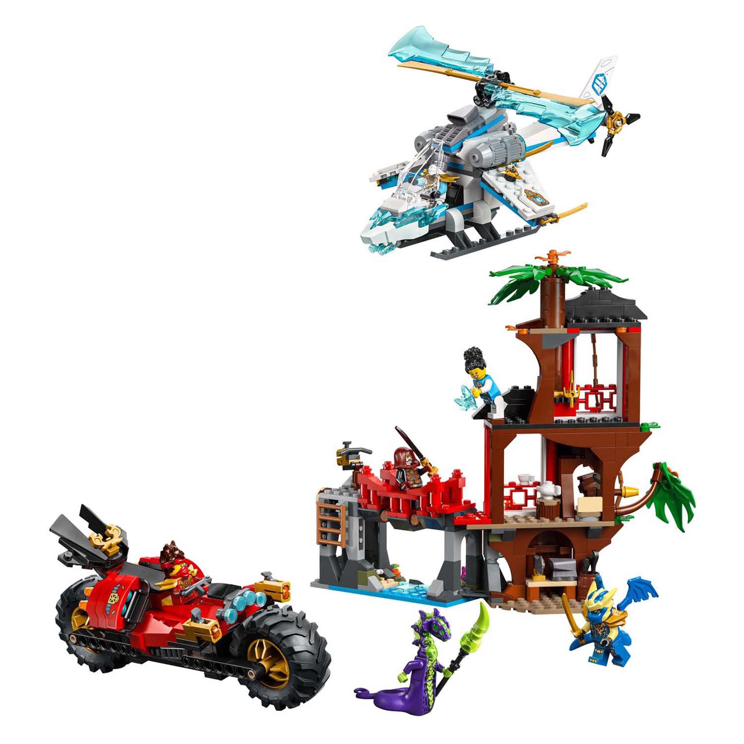 Lego Ninjago 71857 Ninja-Fahrzeuge am Baumhaus