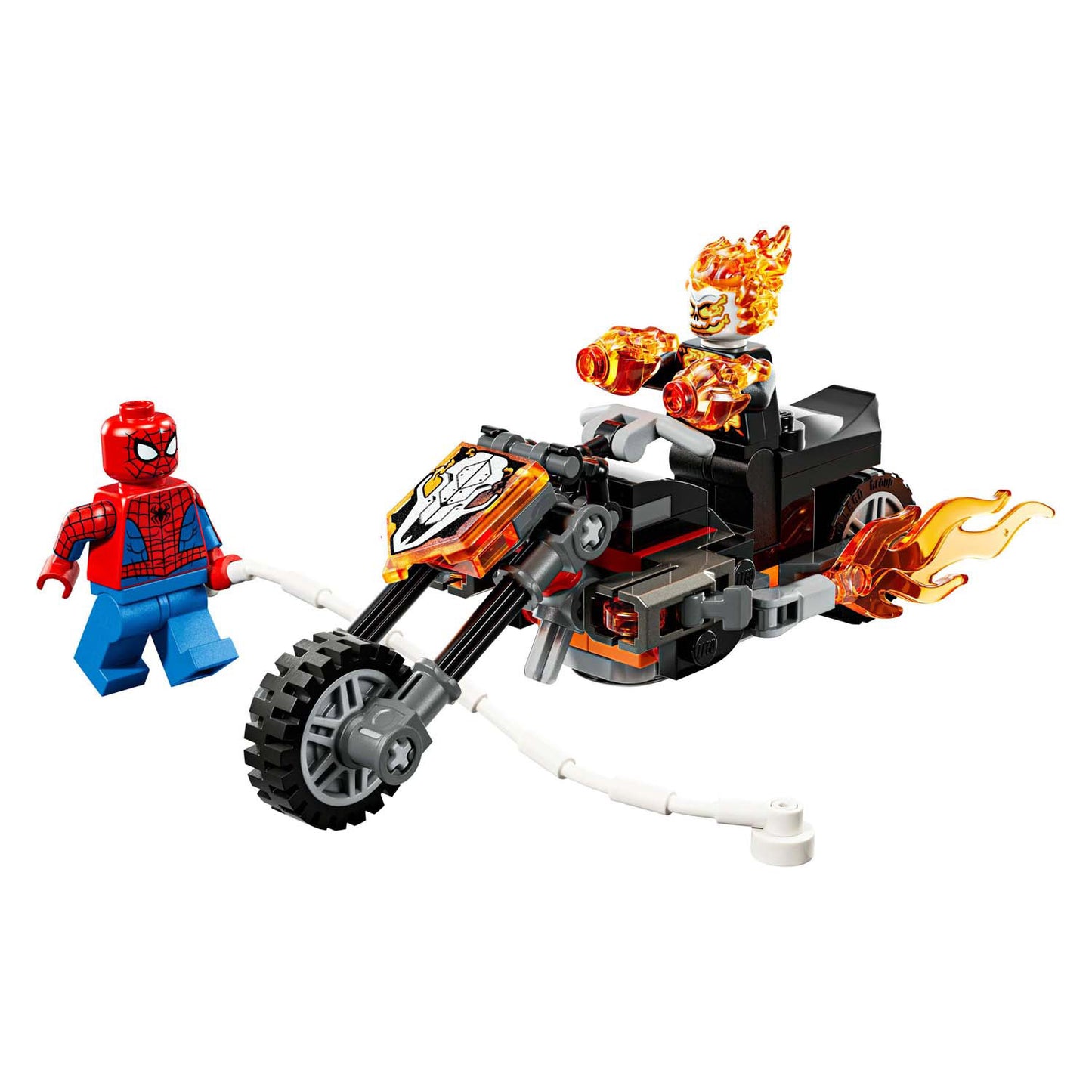 Lego Superhelden 76335 Marvel Spider-Man vs. Ghost Rider Motorrad