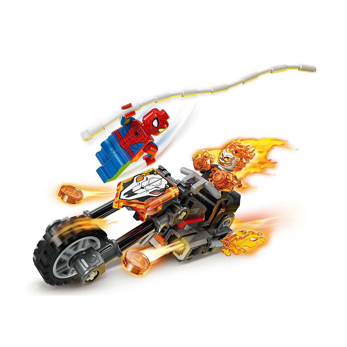 Lego Superhelden 76335 Marvel Spider-Man vs. Ghost Rider Motorrad