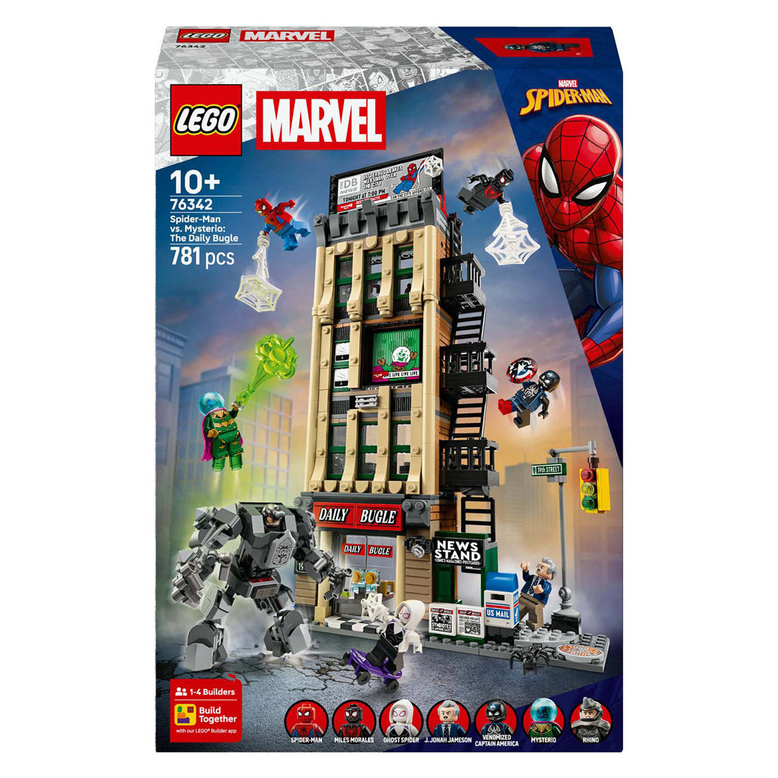 Lego Superhelden 76342 Marvel Spider-Man vs. Mysterio: Das tägliche Signalhorn