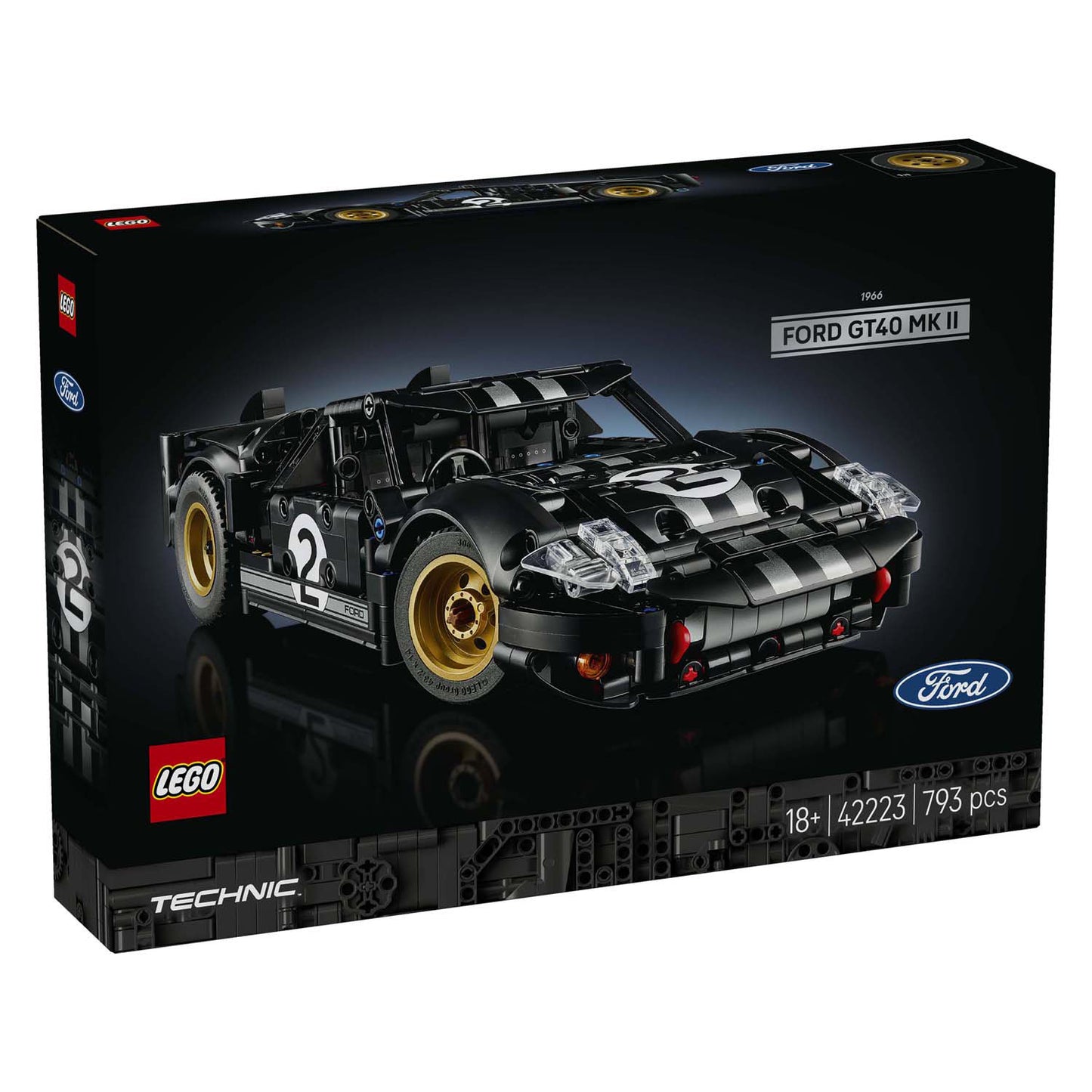 Lego 42223 Technic 1966 Ford GT40 Mkii Rennwagen