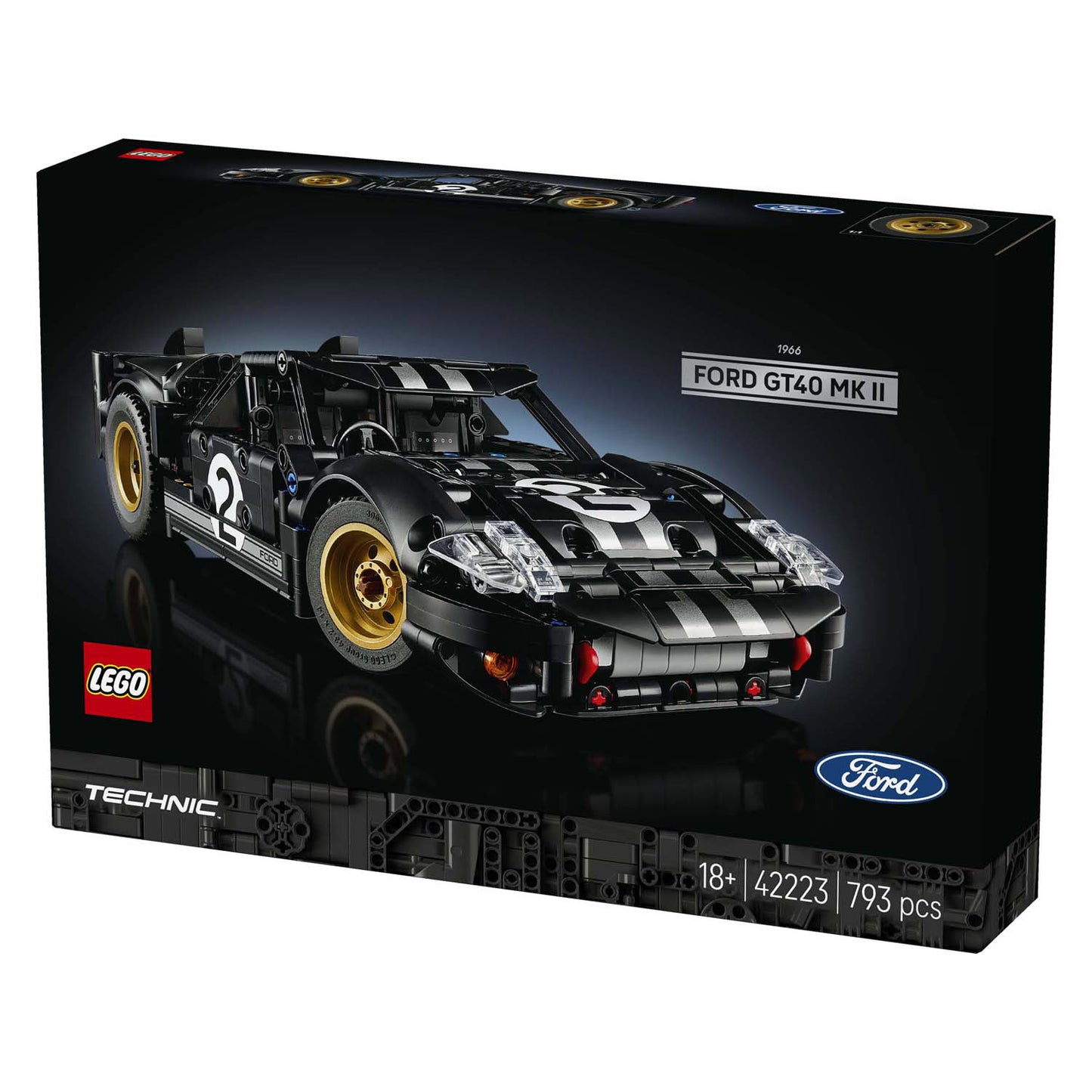 Lego 42223 Technic 1966 Ford GT40 Mkii Rennwagen
