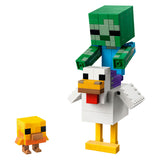 Lego® Minecraft® Hühnerreiter-Bauspielzeug – Gaming-Dekoration mit Baby-Zombie, Huhn und Küken – Geschenktipp für Jungen und Mädchen ab 9 Jahren – 21582 - afbeelding 3