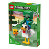 Lego® Minecraft® Hühnerreiter-Bauspielzeug – Gaming-Dekoration mit Baby-Zombie, Huhn und Küken – Geschenktipp für Jungen und Mädchen ab 9 Jahren – 21582 - afbeelding 5