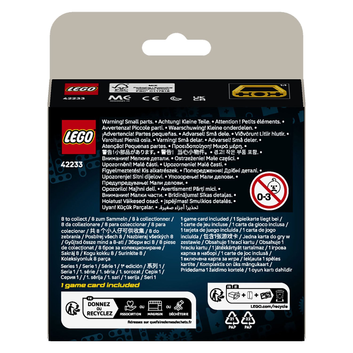 Lego® Technic Mächtige Maschinen – Überraschungsbox mit Konstruktionsspielzeug – Sammelfahrzeuge – 42233