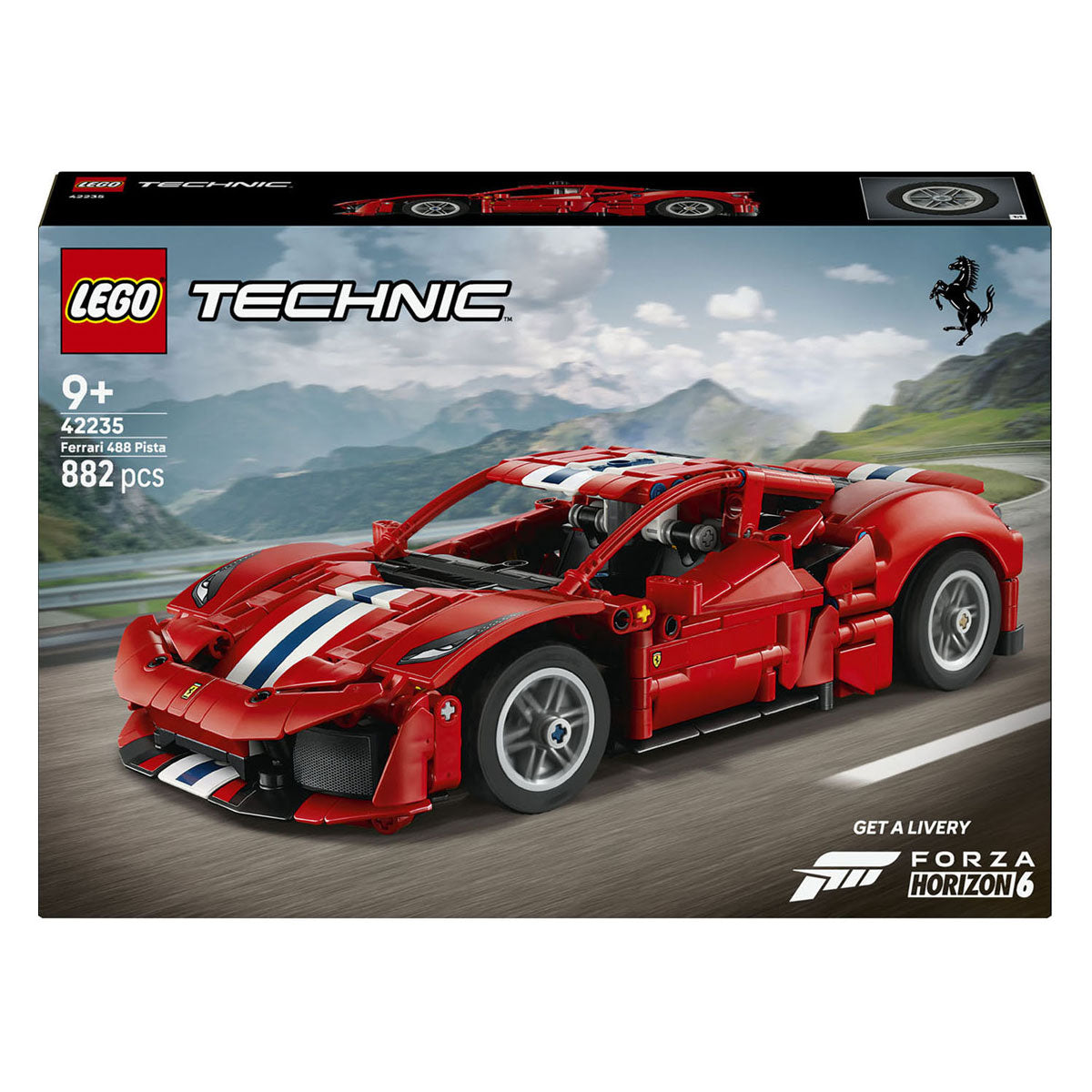 Lego Technic Ferrari 488 Pista Auto Spielzeug für Kinder und Dekoration 42235