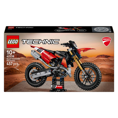 Lego Technic Ducati Desmo450 MX Factory Motorradspielzeug für Kinder 42238