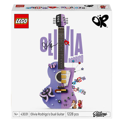 Lego Editions Olivia Rodrigos Doppelgitarren-Bausatz für Kinder- und Jugendzimmerdekoration – 43031