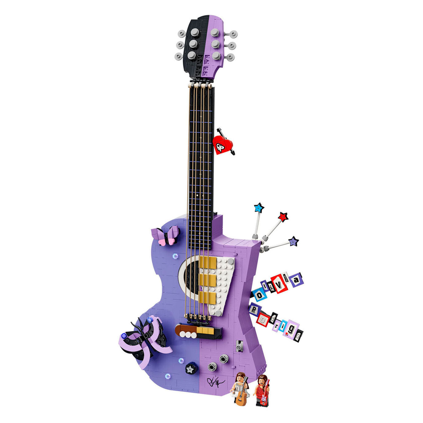 Lego Editions Olivia Rodrigos Doppelgitarren-Bausatz für Kinder- und Jugendzimmerdekoration – 43031