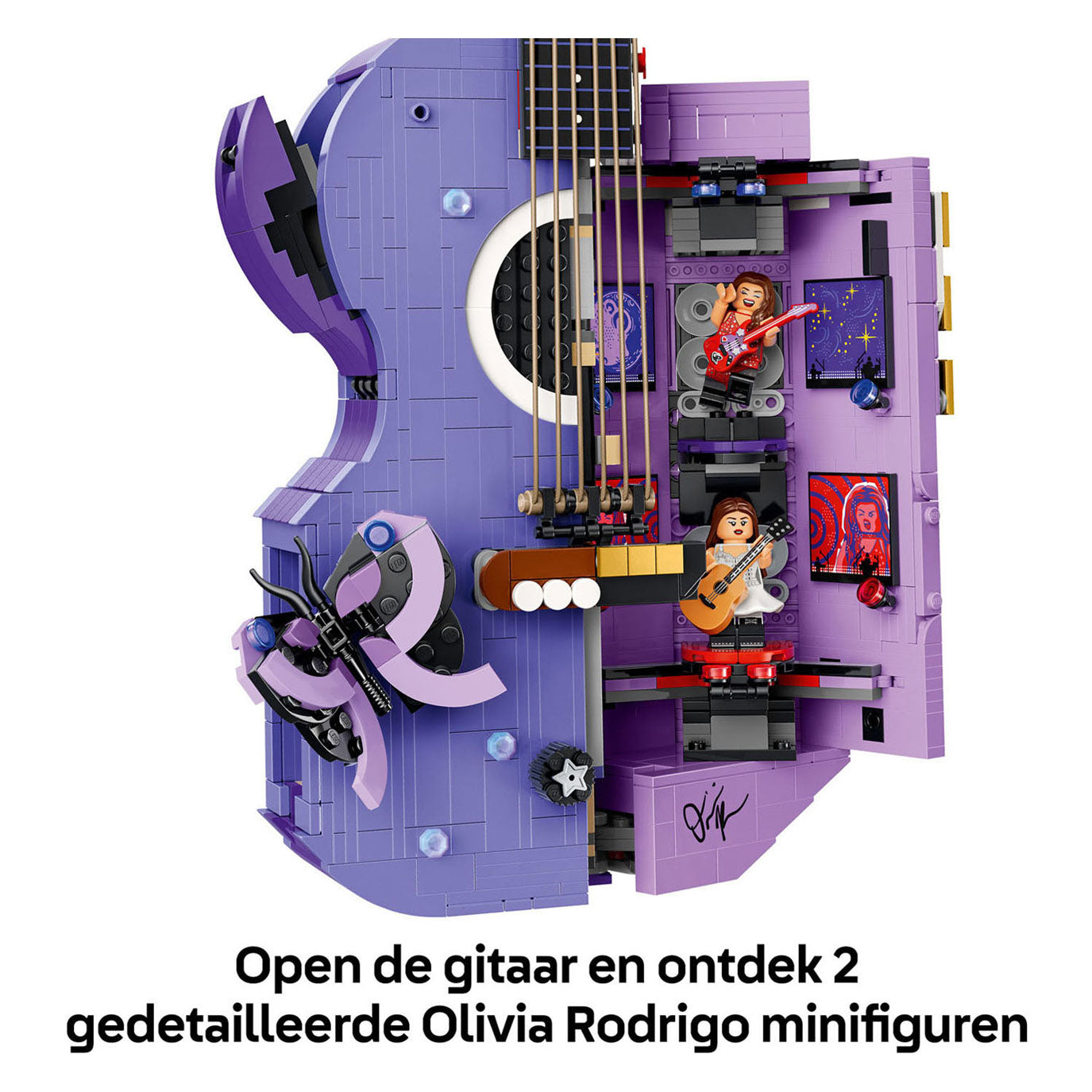 Lego Editions Olivia Rodrigos Doppelgitarren-Bausatz für Kinder- und Jugendzimmerdekoration – 43031