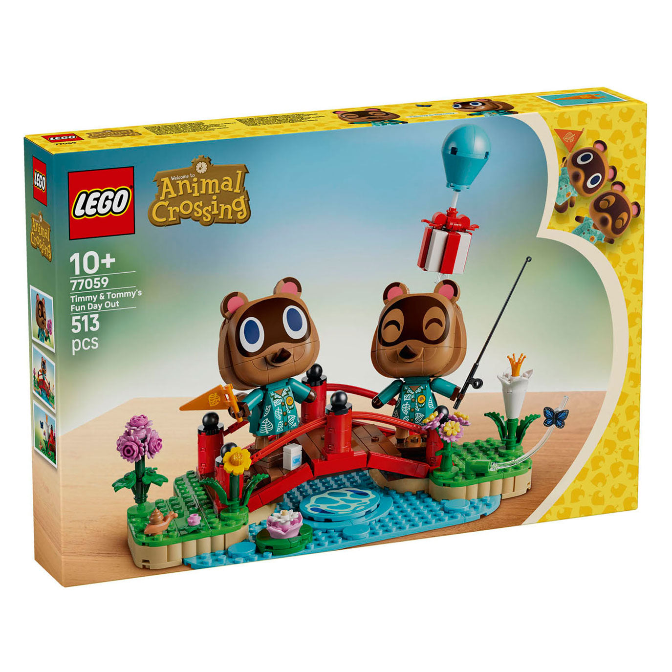 Lego Animal Crossing Day Off mit Timmy und Tommy Spielspielzeug für Kinder 77059