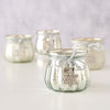 Boltze Home Teelichthalter aus Glas mit Glitzeranhänger