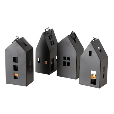 Boltze Home Laterne Bryne House H17cm Metall schwarz