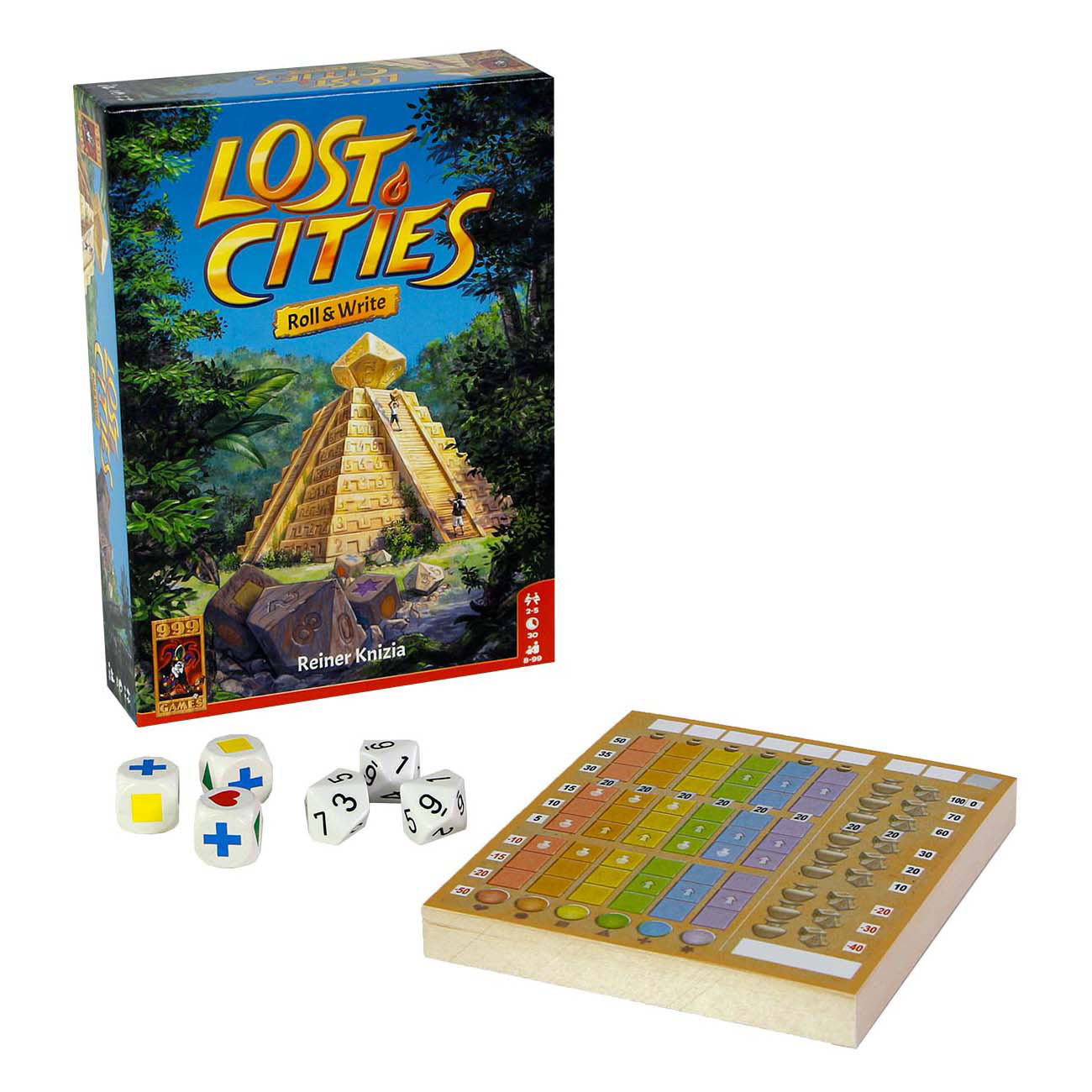 999Games 999 Spiele verlorene Städte: Roll Write Dice Game