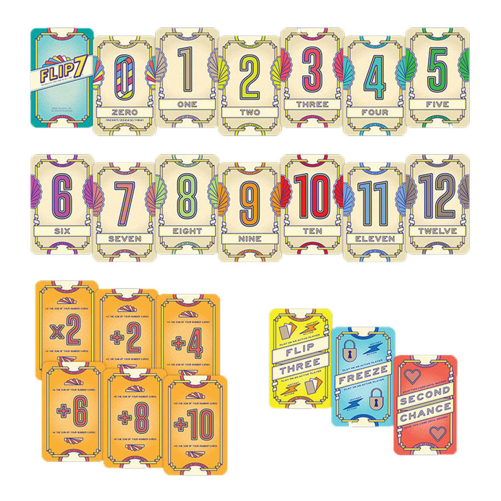 999 Games 999 Games Flip 7 Compact Englische Version – Kartenspiel