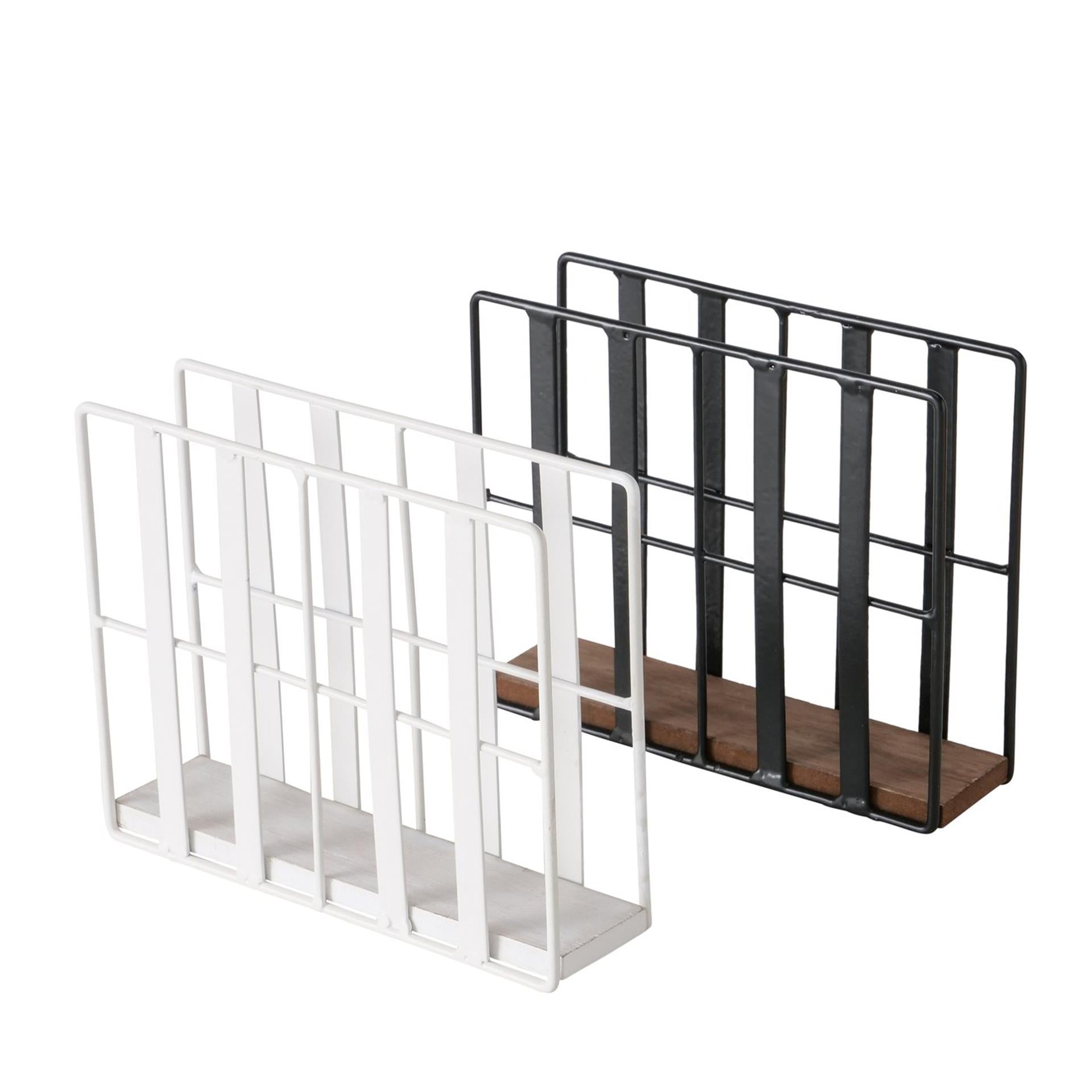 Boltze Home Serviettenhalter stehend Holz Metall H15cm