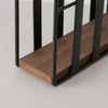 Boltze Home Serviettenhalter stehend Holz Metall H15cm
