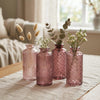Boltze Home Vase rosa 4-teiliges Set ø6cm